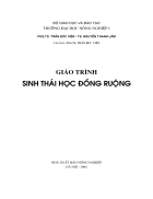 Giáo trình sinh thái học đồng ruộng ĐH nông nghiệp 1 hà nội