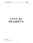 CCS C for PIC16F877A