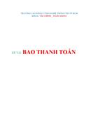 Thanh toán quốc tế bao thanh toán