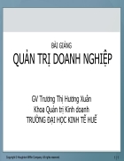 Trọn bộ Slide quản trị doanh nghiệp