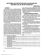 Ảnh hưởng của tưới tiết kiệm nước và phân viên nén đến năng suất lúa và môi trường đất