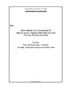 Tiến trình cải cách kinh tế Trung Quốc Những biến đổi to lớn từ 1978 2004