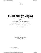 Phẫu thuật miệng Tập 1 Gây tê nhổ răng