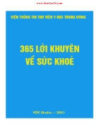 365 lời khuyên về sức khỏe Viện thông tin thư viện y học Trung Ương