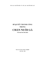 Bí quyết thành công trong chăn nuôi gà