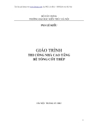 Giáo trình thi công nhà cao tầng bê tông cốt thép