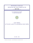 Giáo trình kỹ thuật lạnh và lạnh đông thực phẩm