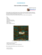 Cách nói Hello và Goodbye