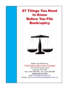 87 Things You Need to Know Before You File Bankruptcy