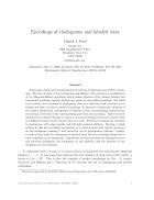 Encodings of cladograms and labeled trees