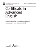 Certiﬁcate in Advanced English