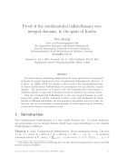 Proof of the combinatorial nullstellensatz over integral domains in the spirit of Kouba