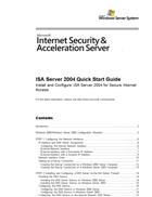 ISA Server 2004 Quick Start Guide