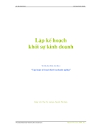 Lập kế hoạch kinh doanh