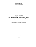 Giáo trình Di truyền số lượng