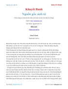 Ebook Nguồn gốc sinh tử