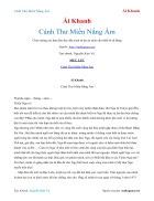 Ebook Cánh Thư Miền Nắng Ấm Ái Khanh