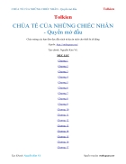 Ebook CHÚA TẾ CỦA NHỮNG CHIẾC NHẪN Quyển mở đầu