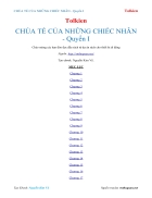 Ebook CHÚA TẾ CỦA NHỮNG CHIẾC NHẪN Quyển I