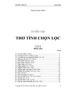 Tuyển tập thơ tình chọn lọc 1