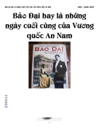 Ebook Bao Dai hay la nhung ngay cuoi cua vuong quoc An Nam