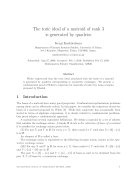 The toric ideal of a matroid of rank 3 is generated by quadrics