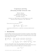 Congruences involving alternating multiple harmonic sums