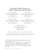 Extremal Graph Theory for Metric Dimension and Diameter