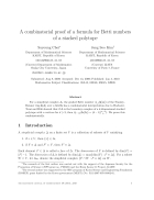 A combinatorial proof of a formula for Betti numbers of a stacked polytope