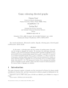 Game colouring directed graphs