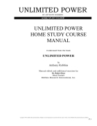 Unlimited power home study course manual