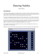 Dancing Sudoku Hans Hurvig