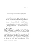 Some design theoretic results on the Conway group