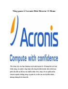 Tổng quan về Acronis Disk Director 11 Home