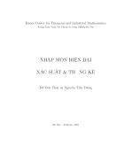 Nhập môn hiện đại xác suất và thống kê