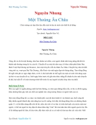 Ebook Một Thoáng Âu Châu Nguyên Nhung