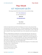 Ebook KY NIEM KHO QUEN Thuy Khanh