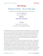 Ebook Zelazowa Wola Ký ức bốn mùa Thu Phong