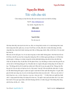 Ebook Tôi viết cho tôi Nguyễn Đình