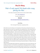 Ebook Nhớ về một người Nữ thanh niên xung phong tên Mai Huyền Băng