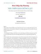 Ebook XIN THỜI GIAN DỪNG LẠI Hoài Điệp Hạ Phương