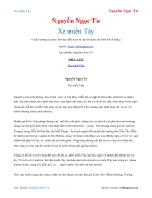 Ebook Xe miền Tây Nguyễn Ngọc Tư