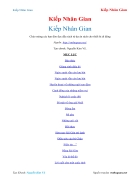 Ebook Kiếp Nhân Gian Kiếp Nhân Gian