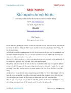 Ebook Khởi nguồn cho một bài thơ Khải Nguyên