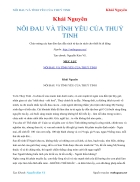 Ebook NỖI ĐAU VÀ TÌNH YÊU CỦA THUỶ TINH Khải Nguyên