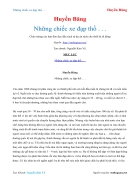 Ebook Những chiếc xe đạp thồ Huyền Băng