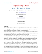 Ebook BA TẤC SEN VÀNG Nguyễn Duy Chính