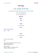 Ebook Các trang Web hay Mít Đặc