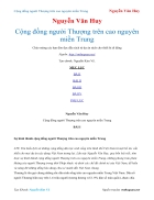 Ebook Cộng đồng người Thượng trên cao nguyên miền Trung Nguyễn Văn Huy