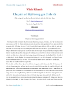 Ebook Chuyện có thật trong gia đình tôi Vĩnh Khanh